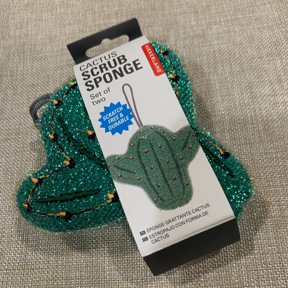 Kikkerland Cactus Sponges (2) Pack of 2 - Picture 2 of 5